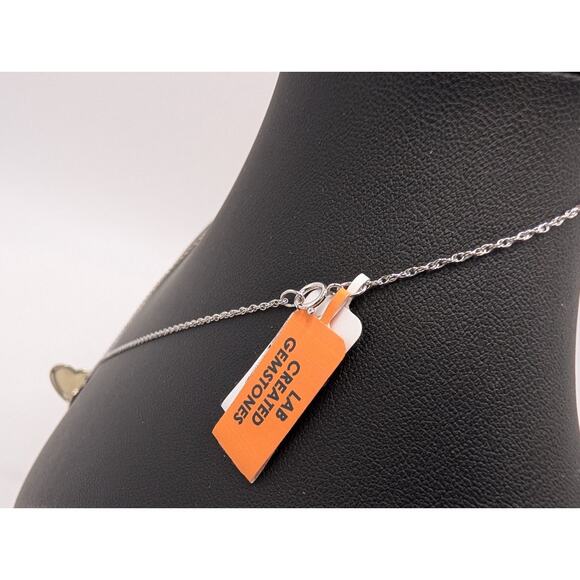 Heart Shaped Sterling Silver Locket Necklace 18in Blue Angel Cameo msrp $160 NWT - Picture 4 of 5